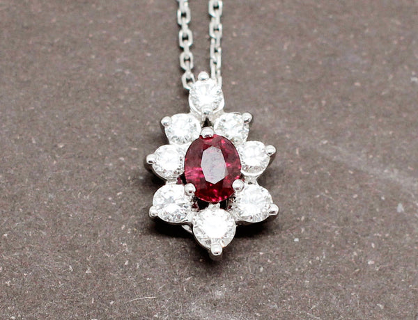 Pendentif Rubis et Diamants