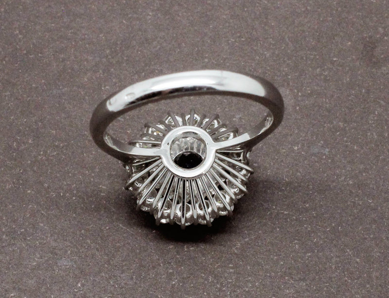 Bague Saphir Double Entourage