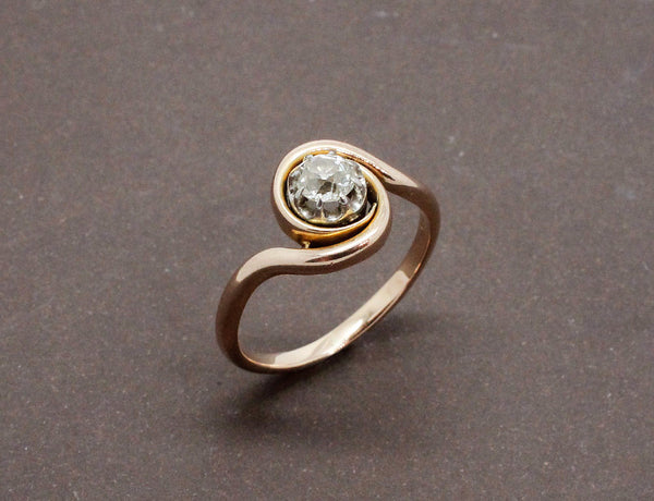 Bague Tourbillon Or Rose Diamant