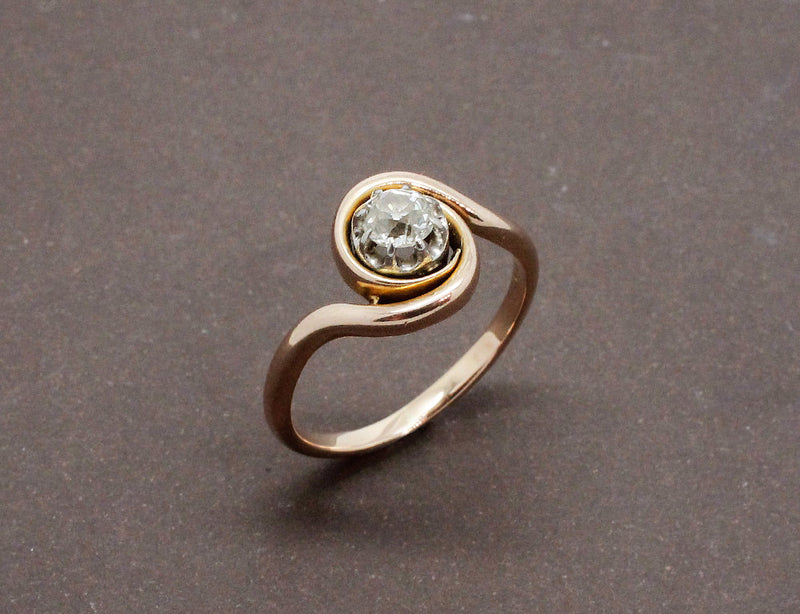 Bague Tourbillon Or Rose Diamant