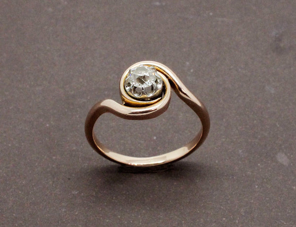 Bague Tourbillon Or Rose Diamant
