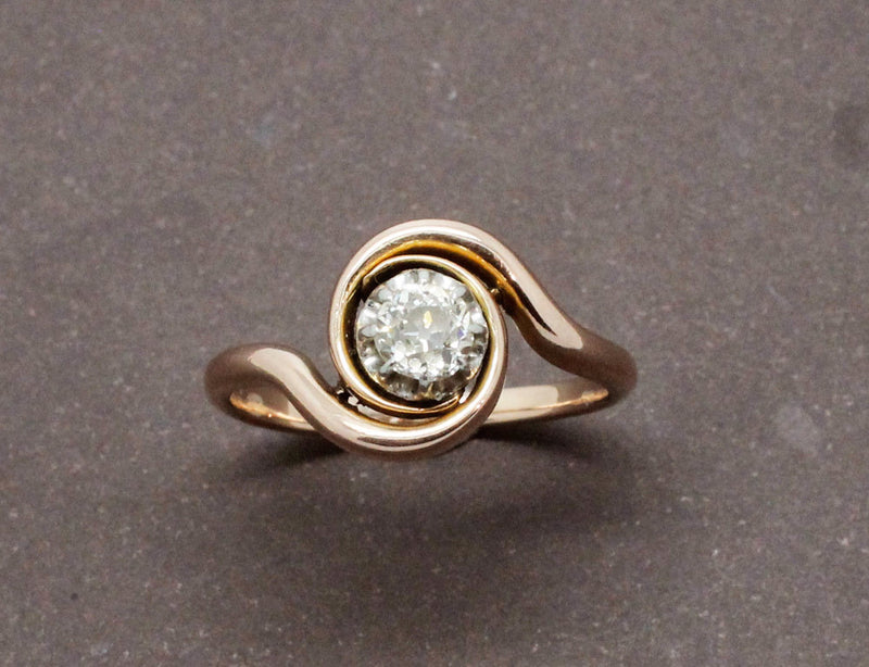 Bague Tourbillon Or Rose Diamant