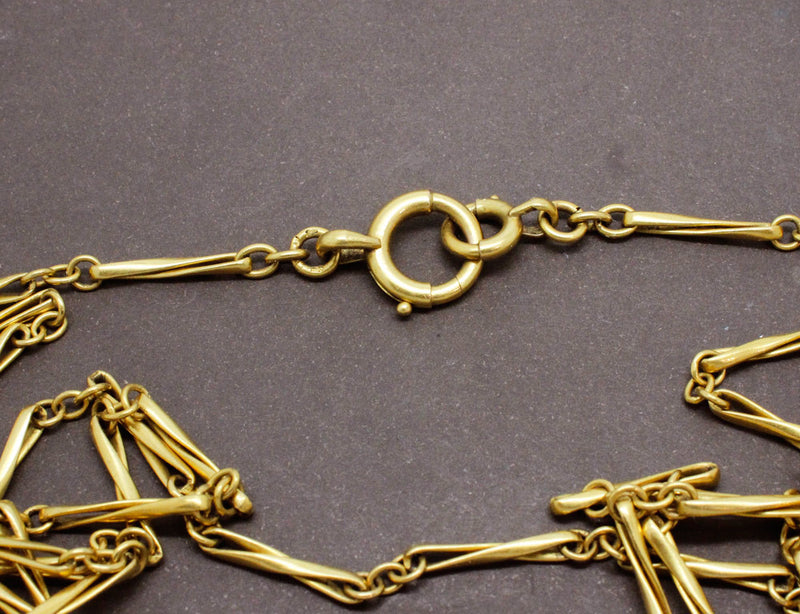 Sautoir Maille Epi Or Jaune