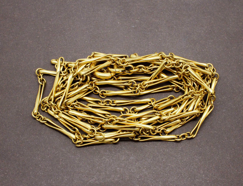 Sautoir Maille Epi Or Jaune