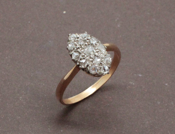 Bague Ancienne Marquise Diamants