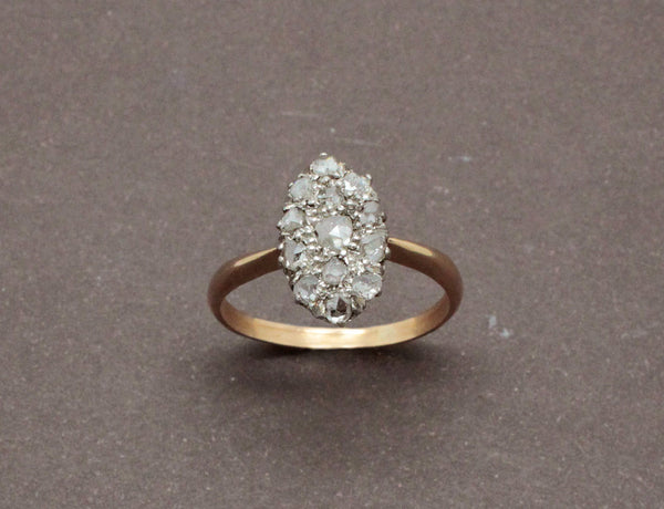 Bague Ancienne Marquise Diamants