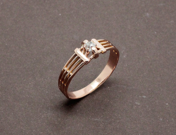 Bague Fils Or et Diamants