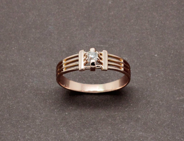 Bague Fils Or et Diamants