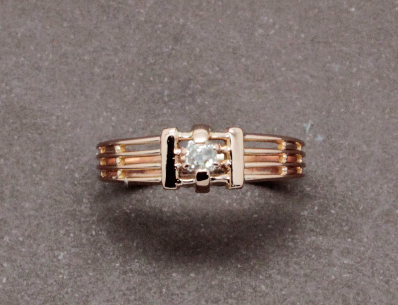 Bague Fils Or et Diamants