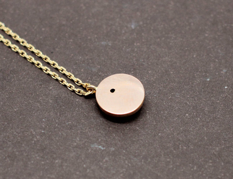 Pendentif XIXe Or Brossé et Diamant