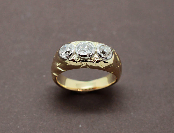 Bague Jonc 3 Diamants
