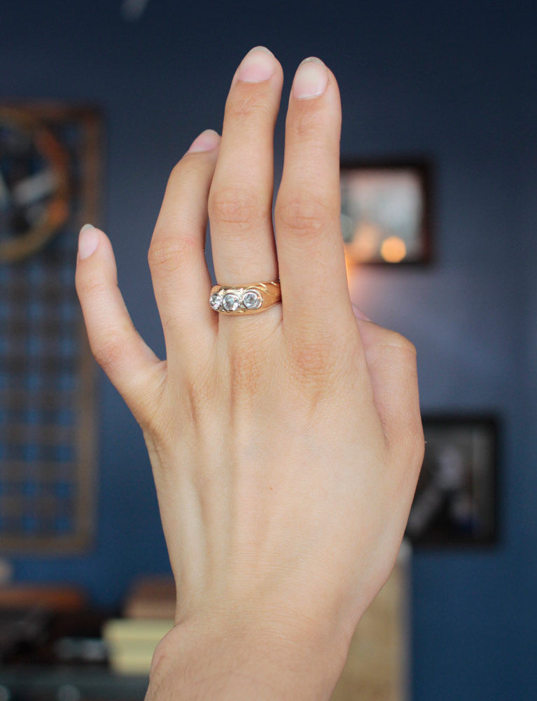 Bague Jonc 3 Diamants
