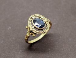 Bague Napoléon III Saphir Or Jaune
