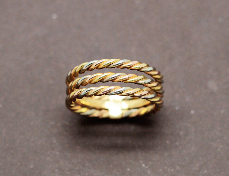 Bague 3 Ors Torsadés Cartier
