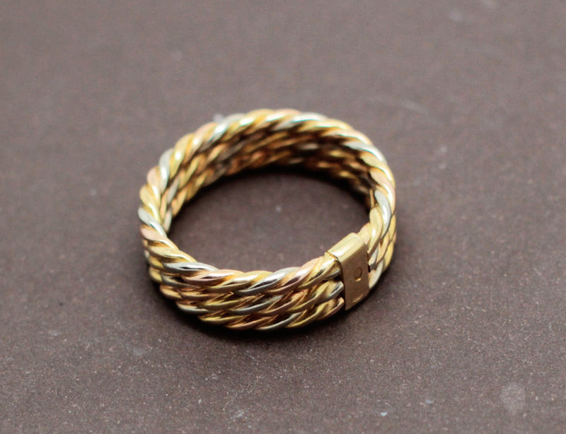 Bague 3 Ors Torsadés Cartier