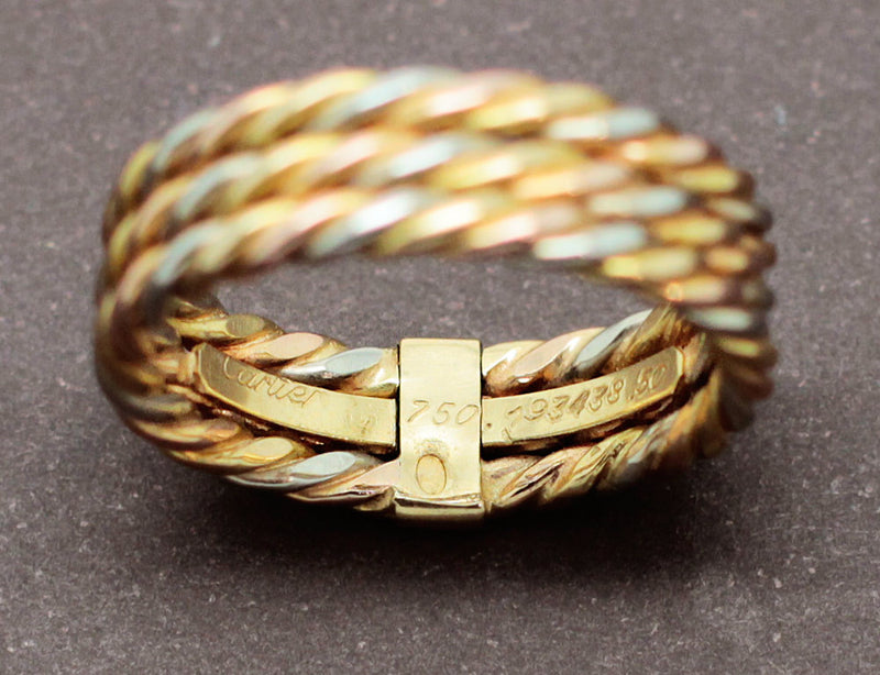 Bague 3 Ors Torsadés Cartier