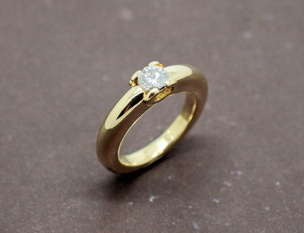 Solitaire Cartier "Louis Cartier" Or Jaune Diamant