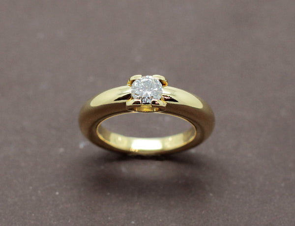 Solitaire Cartier "Louis Cartier" Or Jaune Diamant