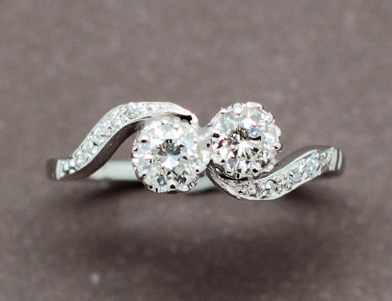 Toi et Moi Diamants Or Blanc