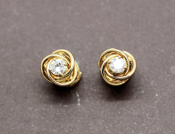 Clous d'Oreilles Noeud Diamant
