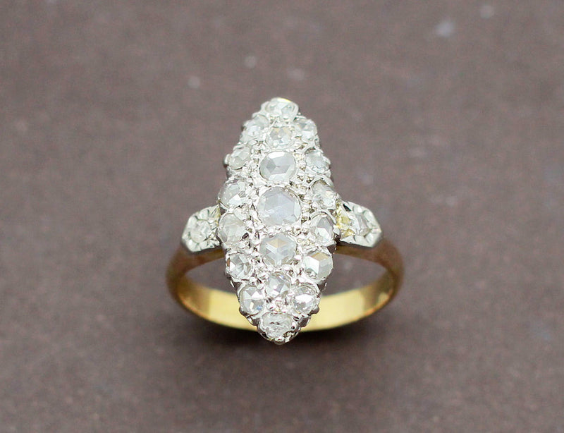 Bague Marquise Or Diamants