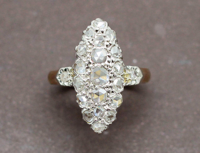 Bague Marquise Or Diamants