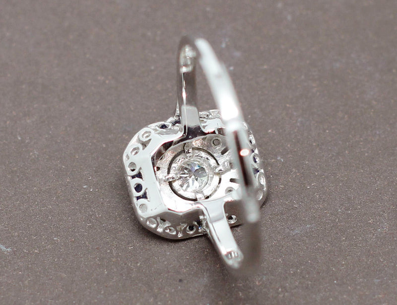 Bague Art Déco Saphirs Diamants