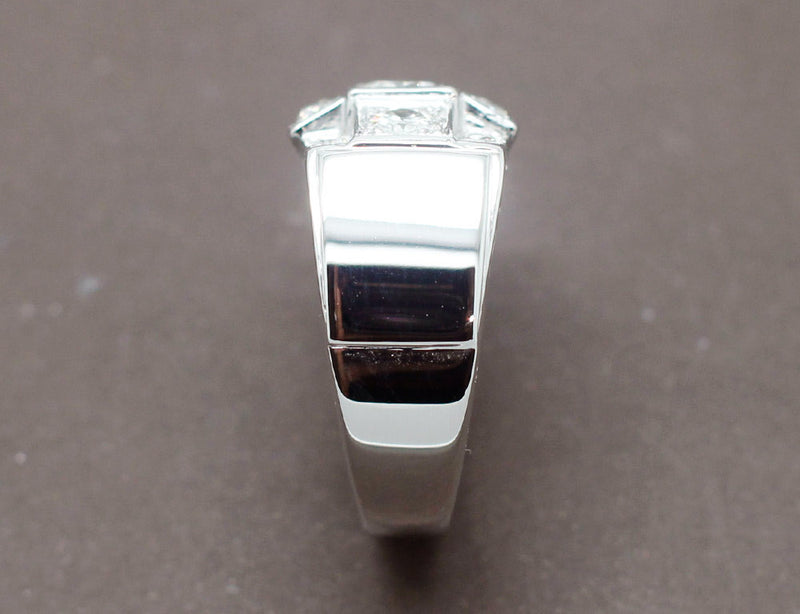 Bague Tank Or Blanc Diamants