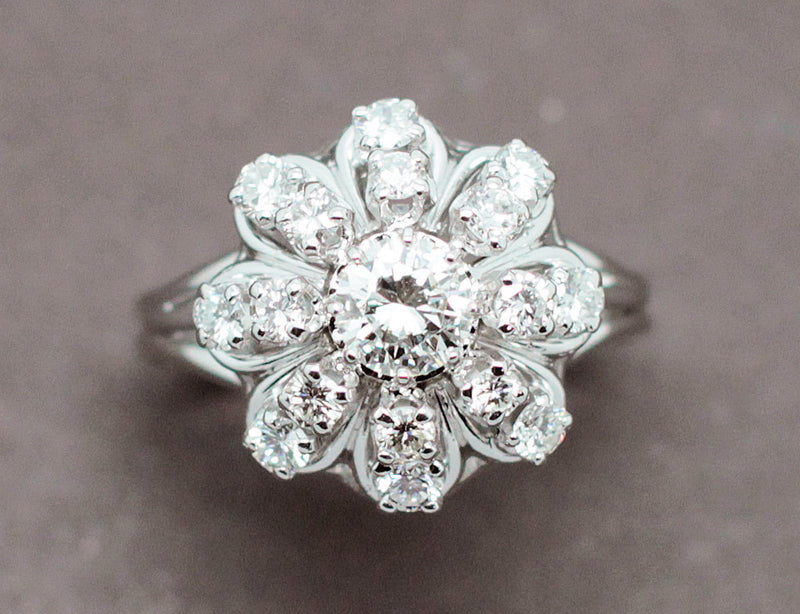 Bague Fleur Diamants 1950