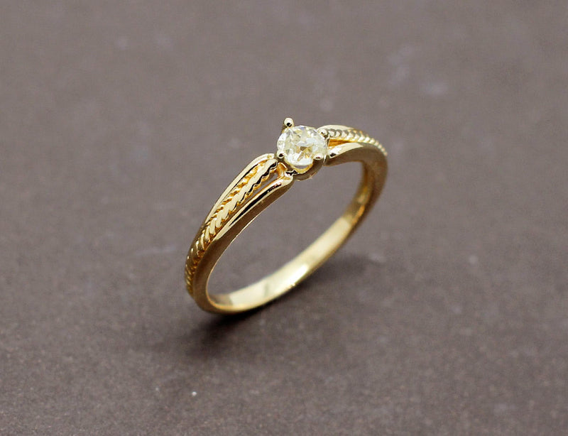 Solitaire Ancien Diamant XIXe