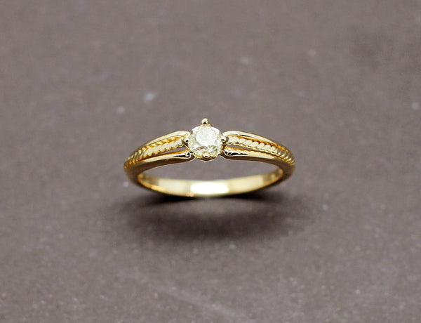 Solitaire Ancien Diamant XIXe