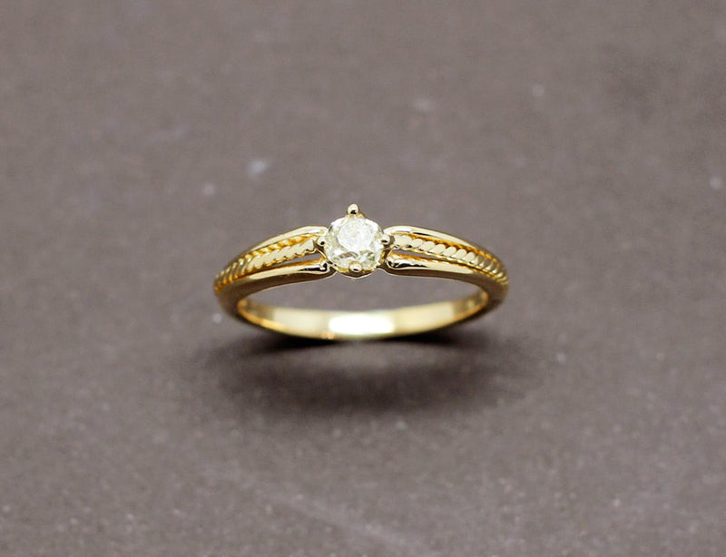 Solitaire Ancien Diamant XIXe