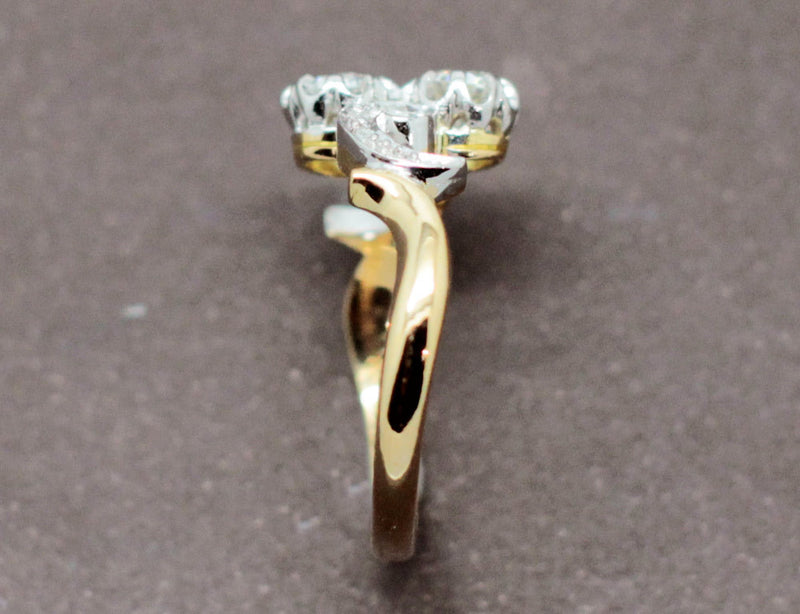 Bague Toi et Moi Ancienne Diamants
