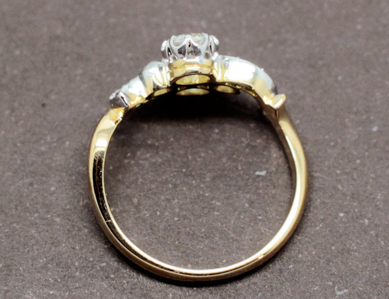 Bague Toi et Moi Ancienne Diamants