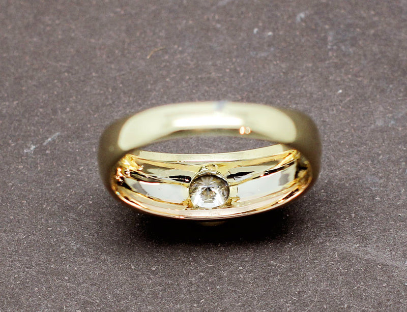 Solitaire Trois Ors et Diamants