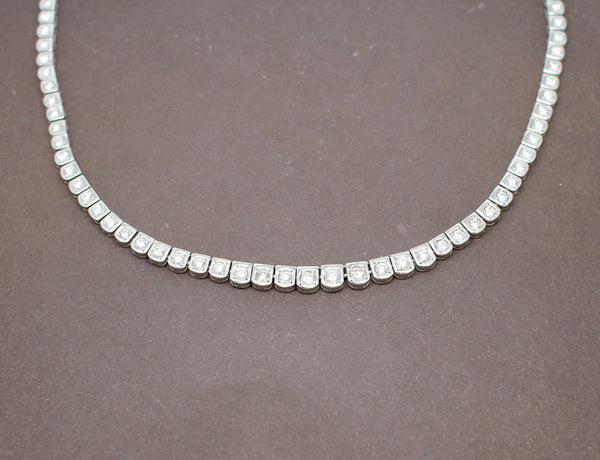Collier Articulé Platine Diamants