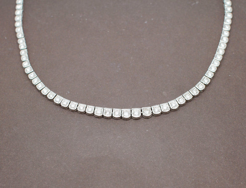 Collier Articulé Platine Diamants