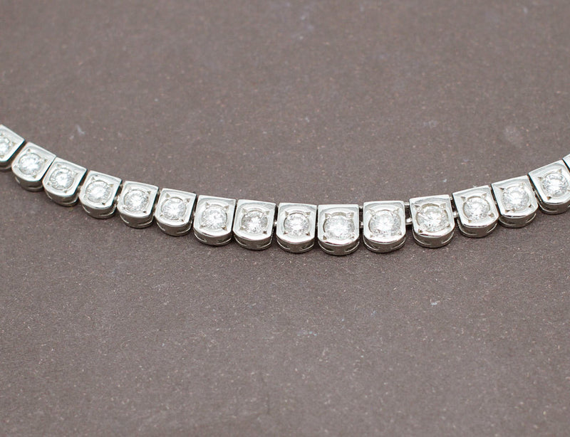 Collier Articulé Platine Diamants