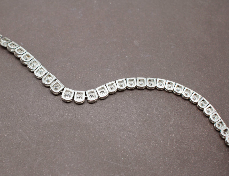 Collier Articulé Platine Diamants