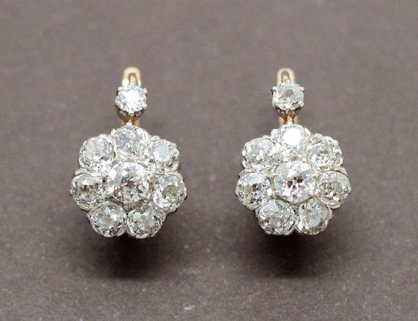 Dormeuses Fleurs Diamants