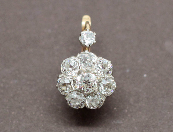 Dormeuses Fleurs Diamants