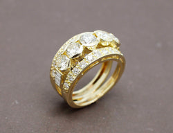 Bague Or Jaune et Diamants