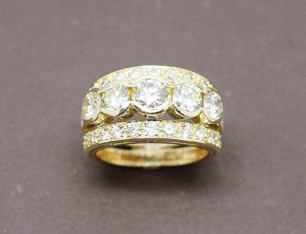 Bague Or Jaune et Diamants