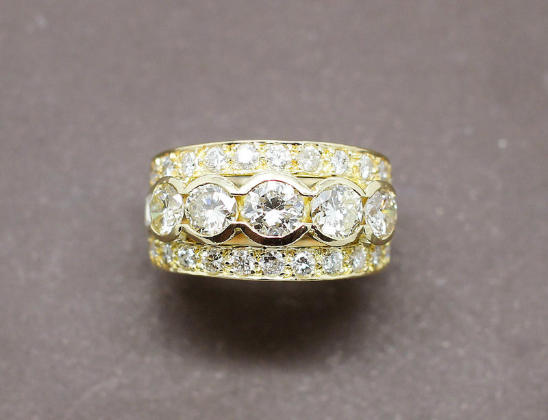 Bague Or Jaune et Diamants