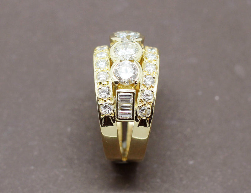 Bague Or Jaune et Diamants
