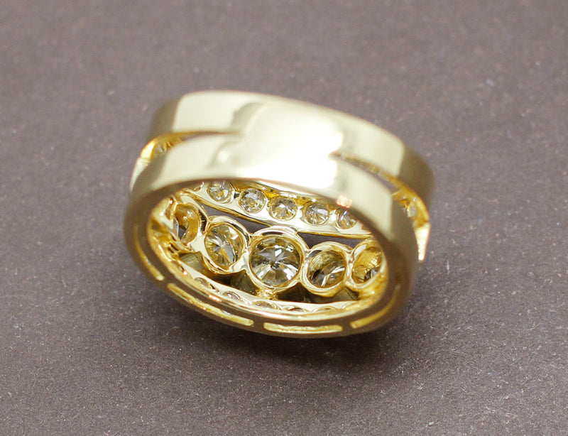 Bague Or Jaune et Diamants
