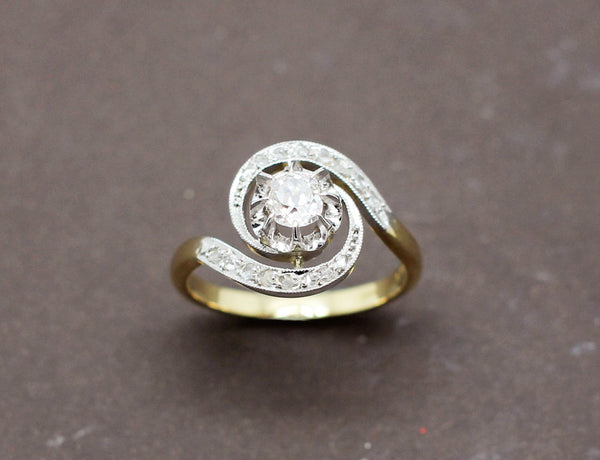 Bague Tourbillon Diamants 1900