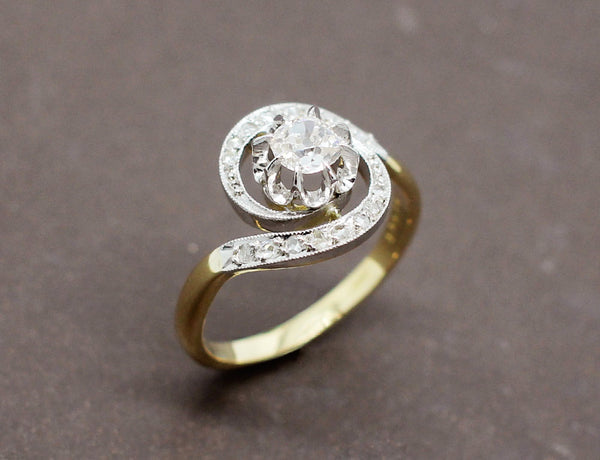 Bague Tourbillon Diamants 1900