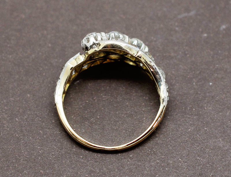 Bague Ancienne Trio de Diamants