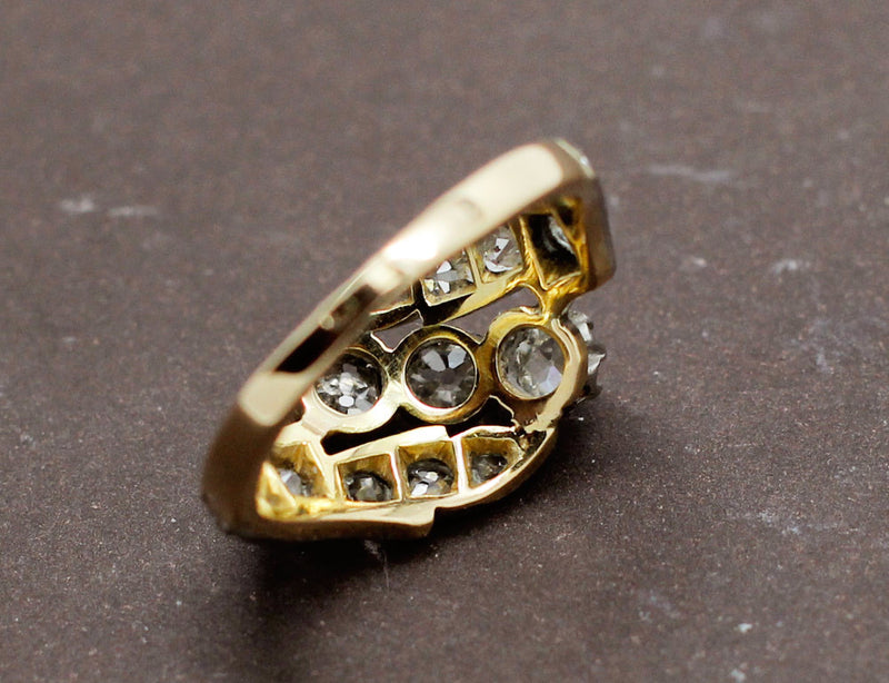 Bague Ancienne Trio de Diamants